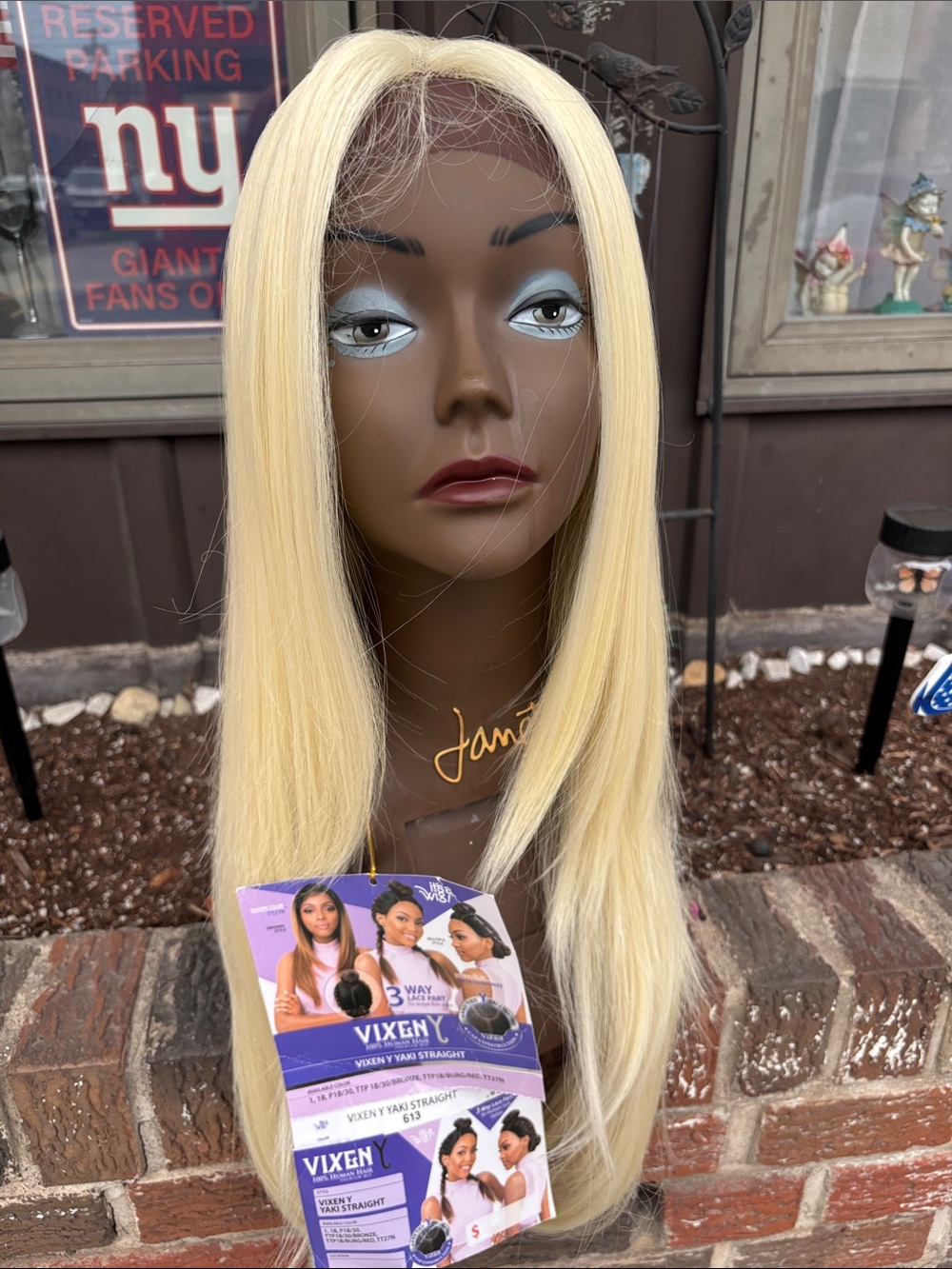 Vix Long Straight Wig in Platinum Blonde